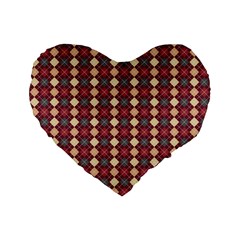 Pattern 259 Standard 16  Premium Flano Heart Shape Cushions by GardenOfOphir