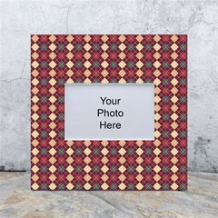 Pattern 259 White Box Photo Frame 4  X 6  by GardenOfOphir