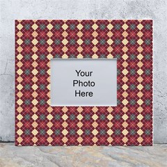 Pattern 259 White Wall Photo Frame 5  X 7  by GardenOfOphir