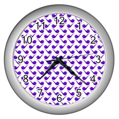 Pattern 264 Wall Clock (silver) by GardenOfOphir