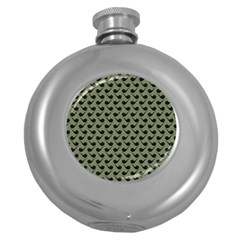 Pattern 266 Round Hip Flask (5 Oz) by GardenOfOphir