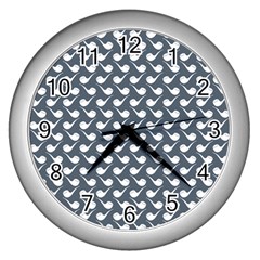 Pattern 279 Wall Clock (silver) by GardenOfOphir