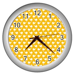 Pattern 276 Wall Clock (silver) by GardenOfOphir