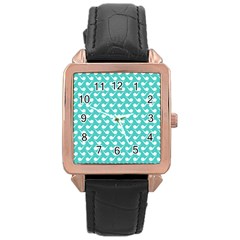 Pattern 280 Rose Gold Leather Watch  by GardenOfOphir