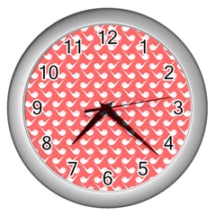 Pattern 281 Wall Clock (silver) by GardenOfOphir