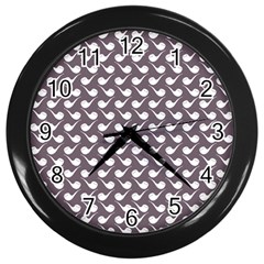 Pattern 282 Wall Clock (black) by GardenOfOphir