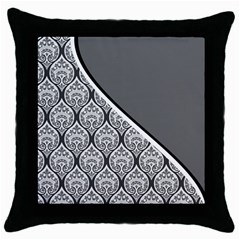 Pattern 287 Throw Pillow Case (Black)