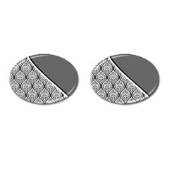 Pattern 287 Cufflinks (oval) by GardenOfOphir