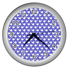 Pattern 286 Wall Clock (silver) by GardenOfOphir