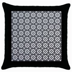 Pattern 289 Throw Pillow Case (black) by GardenOfOphir