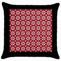 Pattern 291 Throw Pillow Case (black) by GardenOfOphir