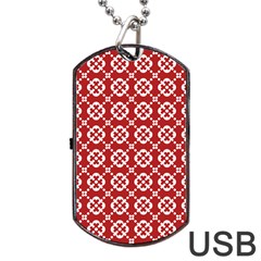 Pattern 291 Dog Tag Usb Flash (one Side) by GardenOfOphir