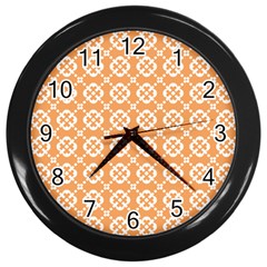 Pattern 295 Wall Clock (black) by GardenOfOphir