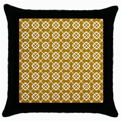 Pattern 296 Throw Pillow Case (black) by GardenOfOphir