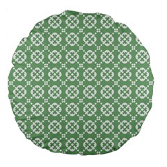 Pattern 298 Large 18  Premium Flano Round Cushions by GardenOfOphir