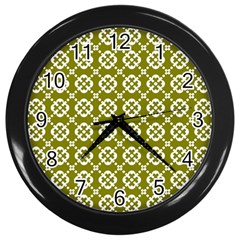 Pattern 297 Wall Clock (Black)