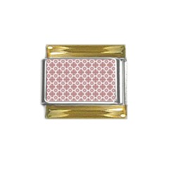 Pattern 302 Gold Trim Italian Charm (9mm) by GardenOfOphir