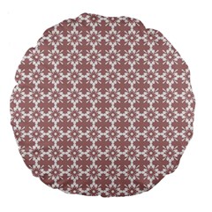 Pattern 302 Large 18  Premium Flano Round Cushions by GardenOfOphir