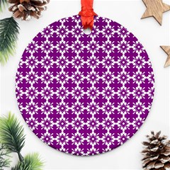 Pattern 305 Round Ornament (two Sides) by GardenOfOphir