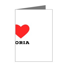 I Love Victoria Mini Greeting Card by ilovewhateva