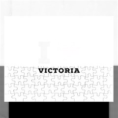 I Love Victoria Rectangular Jigsaw Puzzl by ilovewhateva