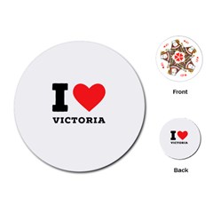 I Love Victoria Playing Cards Single Design (round) by ilovewhateva