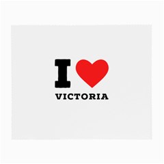 I Love Victoria Small Glasses Cloth (2 Sides) by ilovewhateva