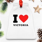 I love victoria Ornament (Bell) Front