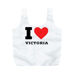 I Love Victoria Full Print Recycle Bag (m) by ilovewhateva