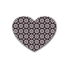 Pattern 309 Rubber Heart Coaster (4 Pack) by GardenOfOphir