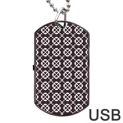 Pattern 309 Dog Tag Usb Flash (two Sides) by GardenOfOphir