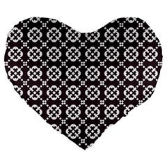 Pattern 309 Large 19  Premium Heart Shape Cushions by GardenOfOphir