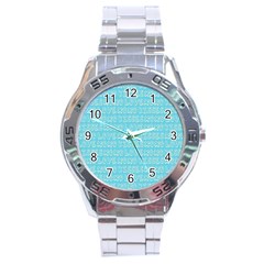 Pattern 316 Stainless Steel Analogue Watch by GardenOfOphir