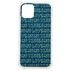 Navy Love Kisses Iphone 12 Mini Tpu Uv Print Case	 by GardenOfOphir