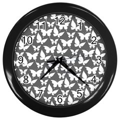 Pattern 323 Wall Clock (black) by GardenOfOphir