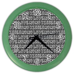 Pattern 321 Color Wall Clock by GardenOfOphir