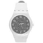 Pattern 321 Round Plastic Sport Watch (M) Front