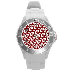 Pattern 324 Round Plastic Sport Watch (l) by GardenOfOphir