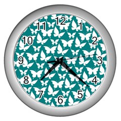 Pattern 329 Wall Clock (silver) by GardenOfOphir