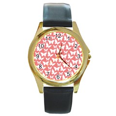 Pattern 335 Round Gold Metal Watch