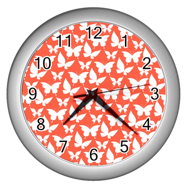 Pattern 337 Wall Clock (Silver)