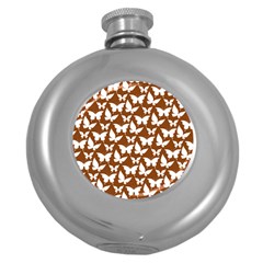 Pattern 339 Round Hip Flask (5 Oz) by GardenOfOphir