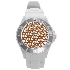 Pattern 339 Round Plastic Sport Watch (l) by GardenOfOphir