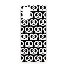 Black And White Pretzel Illustrations Pattern Samsung Galaxy S20plus 6 7 Inch Tpu Uv Case by GardenOfOphir