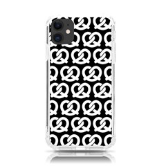 Black And White Pretzel Illustrations Pattern Iphone 11 Tpu Uv Print Case by GardenOfOphir