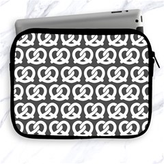 Gray Pretzel Illustrations Pattern Apple Ipad 2/3/4 Zipper Cases by GardenOfOphir