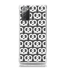 Gray Pretzel Illustrations Pattern Samsung Galaxy Note 20 Tpu Uv Case by GardenOfOphir