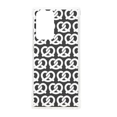 Gray Pretzel Illustrations Pattern Samsung Galaxy Note 20 Ultra Tpu Uv Case by GardenOfOphir