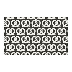 Gray Pretzel Illustrations Pattern Banner And Sign 5  X 3  by GardenOfOphir