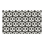 Gray Pretzel Illustrations Pattern Banner and Sign 5  x 3  Front